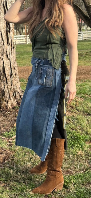 Denim skirt