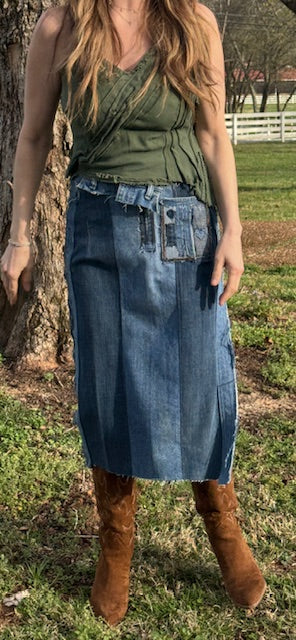 Denim skirt