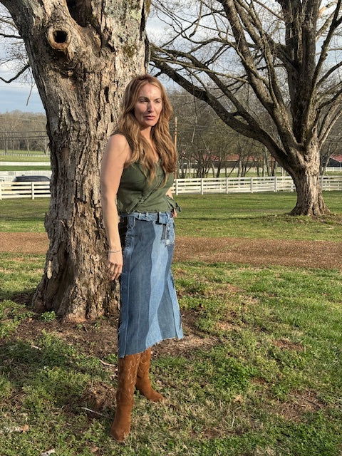 Denim skirt